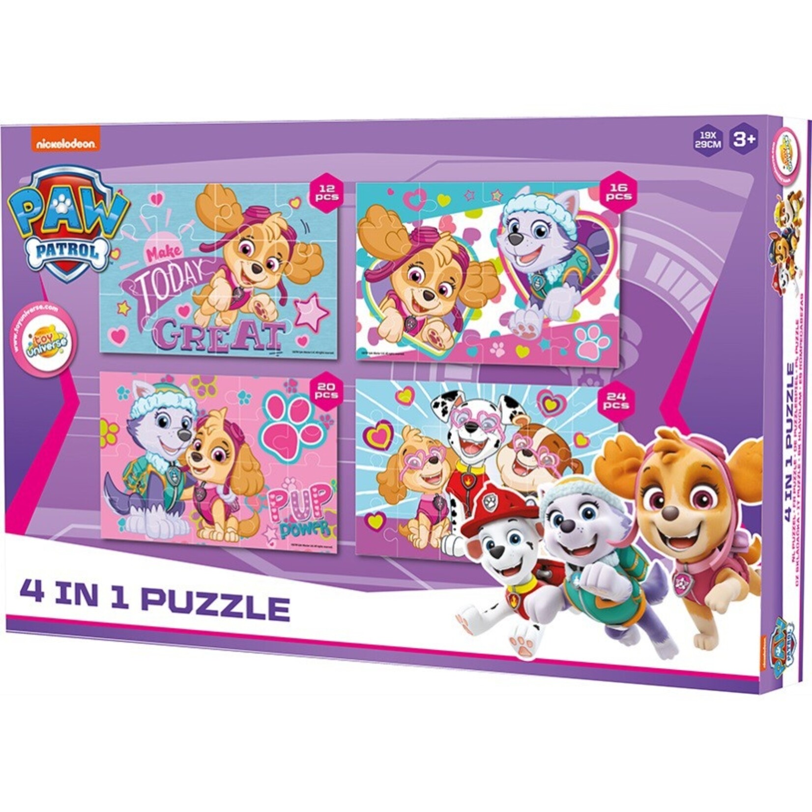 Paw Patrol Paw Patrol Puzzle 4 in 1