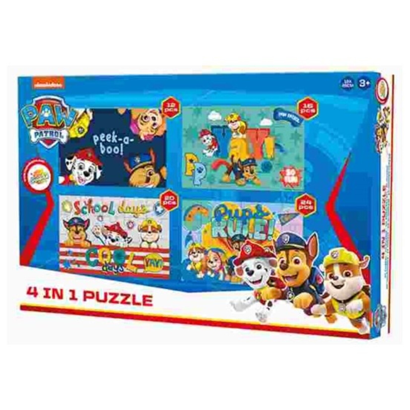 Paw Patrol Paw Patrol Puzzle 4 in 1