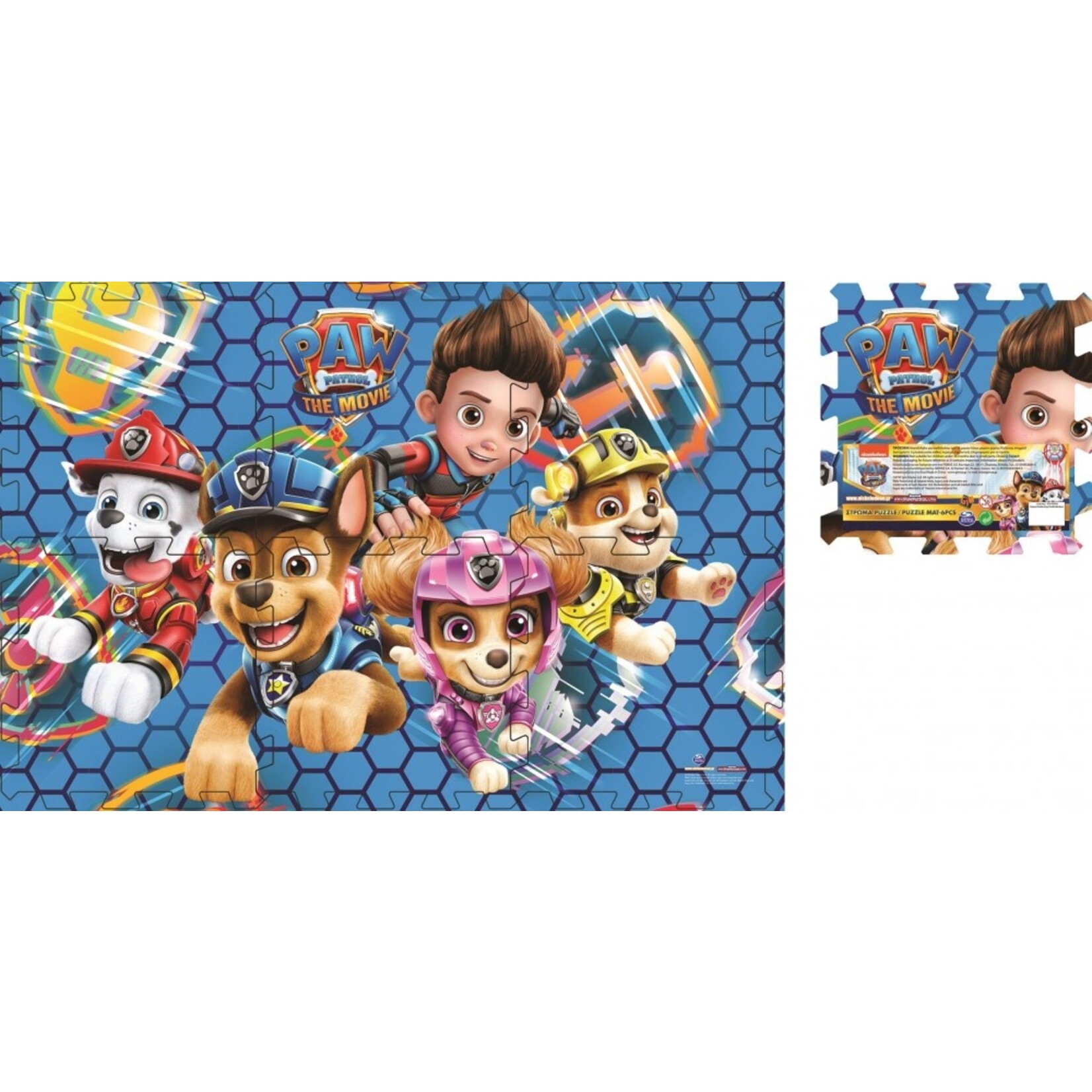 Paw Patrol Paw Patrol Schwamm Puzzle Teppich 6 Stücke