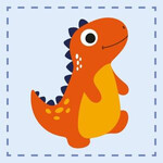 Dinosaurier Dinosaurier Kid Handtuch, Gesichtstuch 30x30 cm