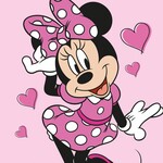 Disney Minnie Love magisches Handtuch, Gesichtstuch 30*30 cm