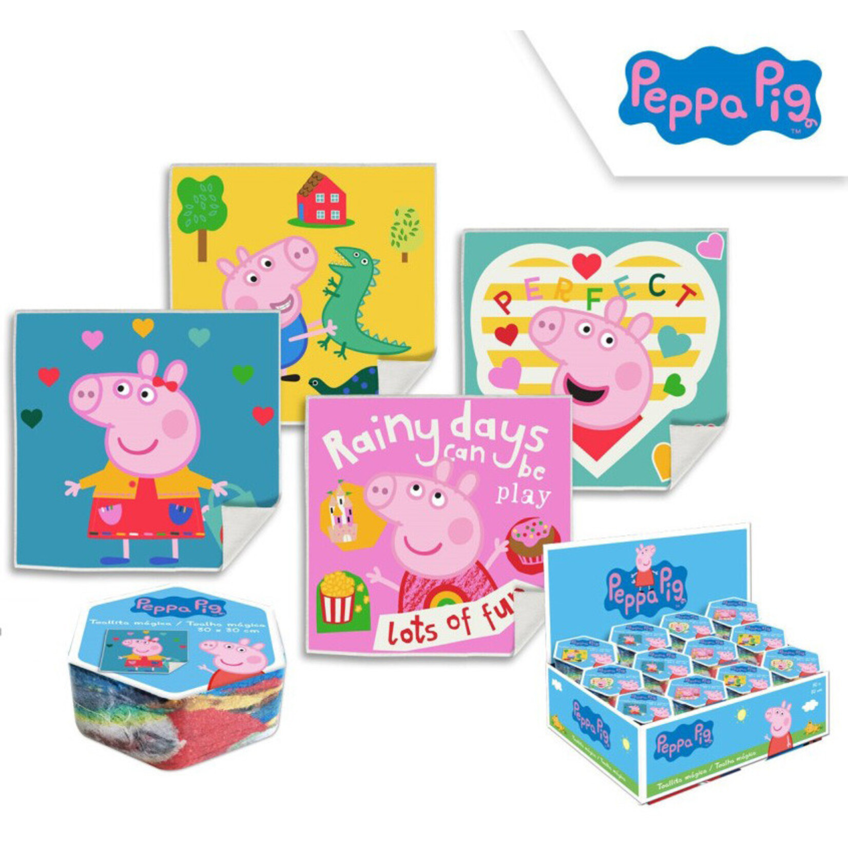 Peppa Wutz Pack magisches Tuch, Gesichtstuch 30*30 cm