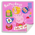 Peppa Wutz Rainy Fun magisches Tuch, Gesichtstuch 30*30 cm