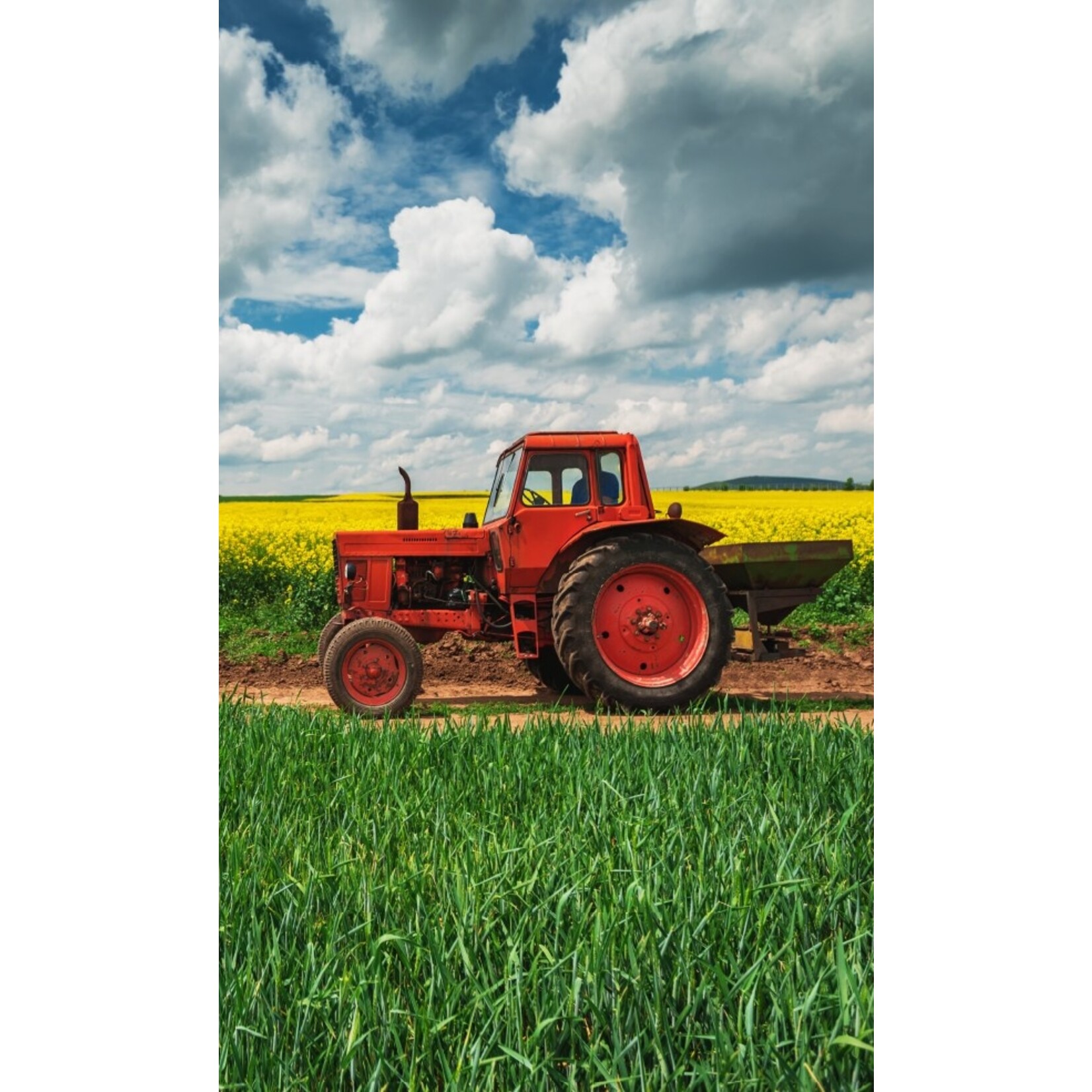 Traktor Field Work Handtuch, Gesichtstuch 30*50cm