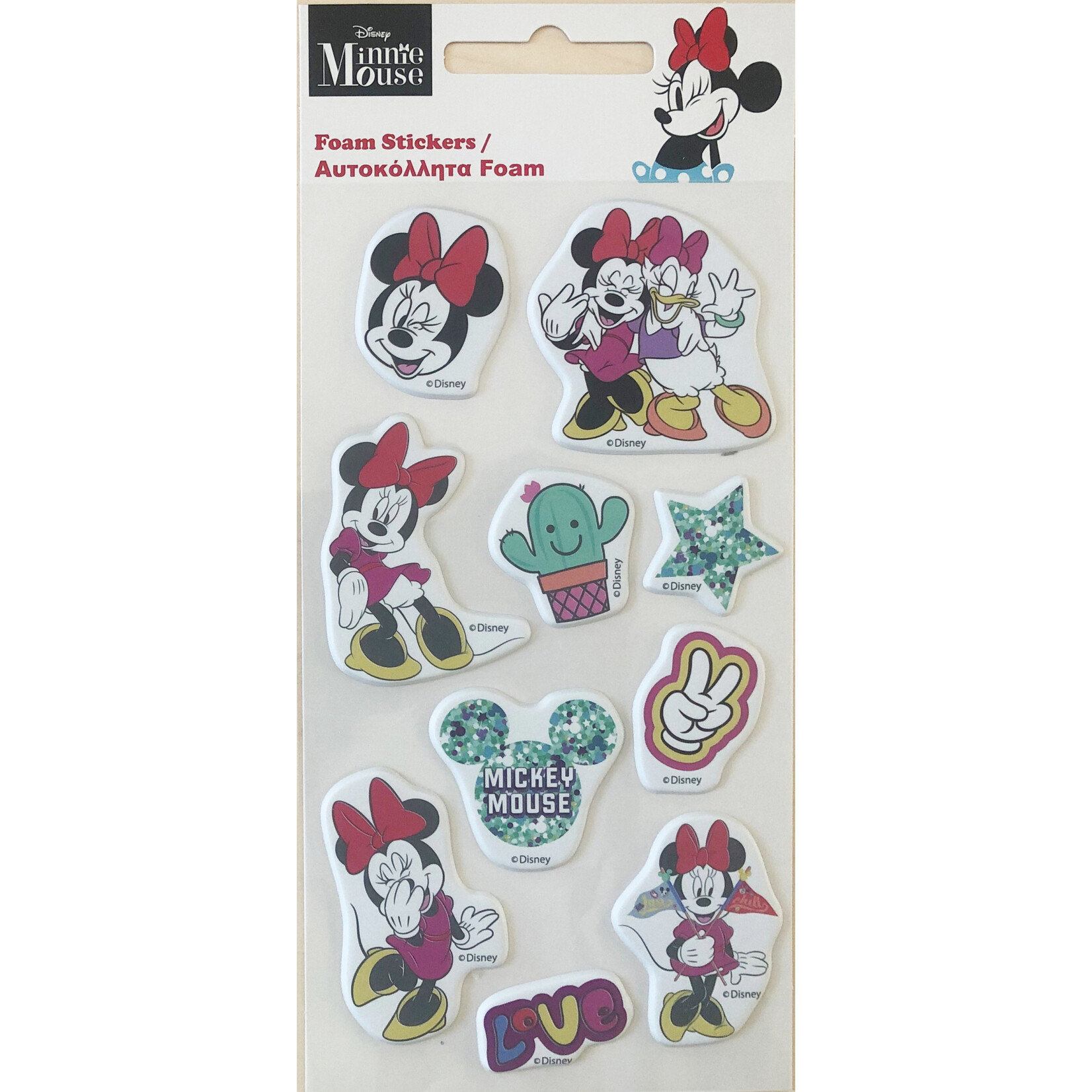 Disney Minnie Schwamm Aufkleber Set