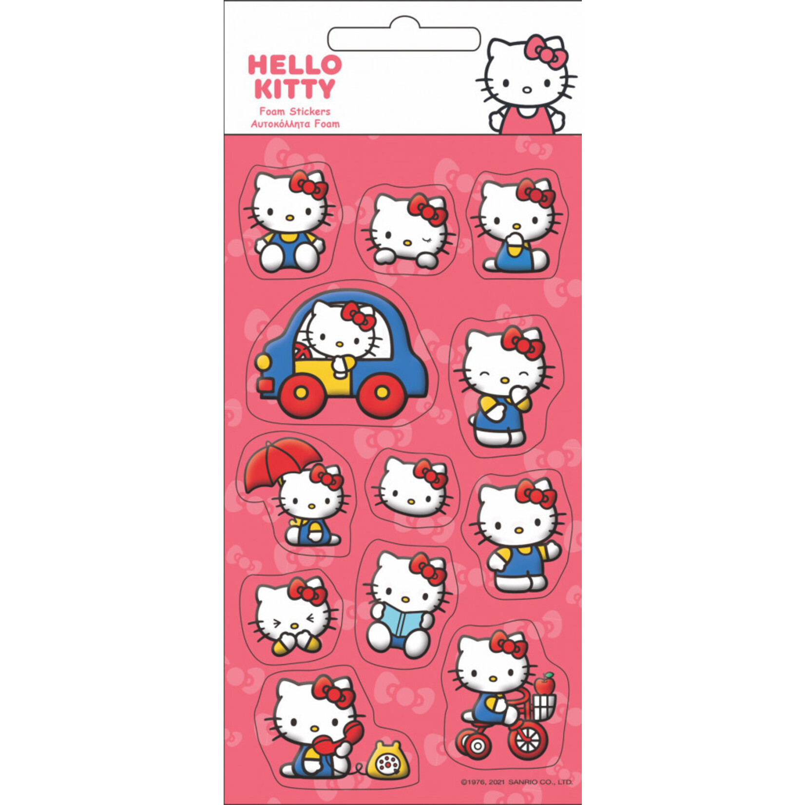 Hello Kitty Schwamm Aufkleber Set