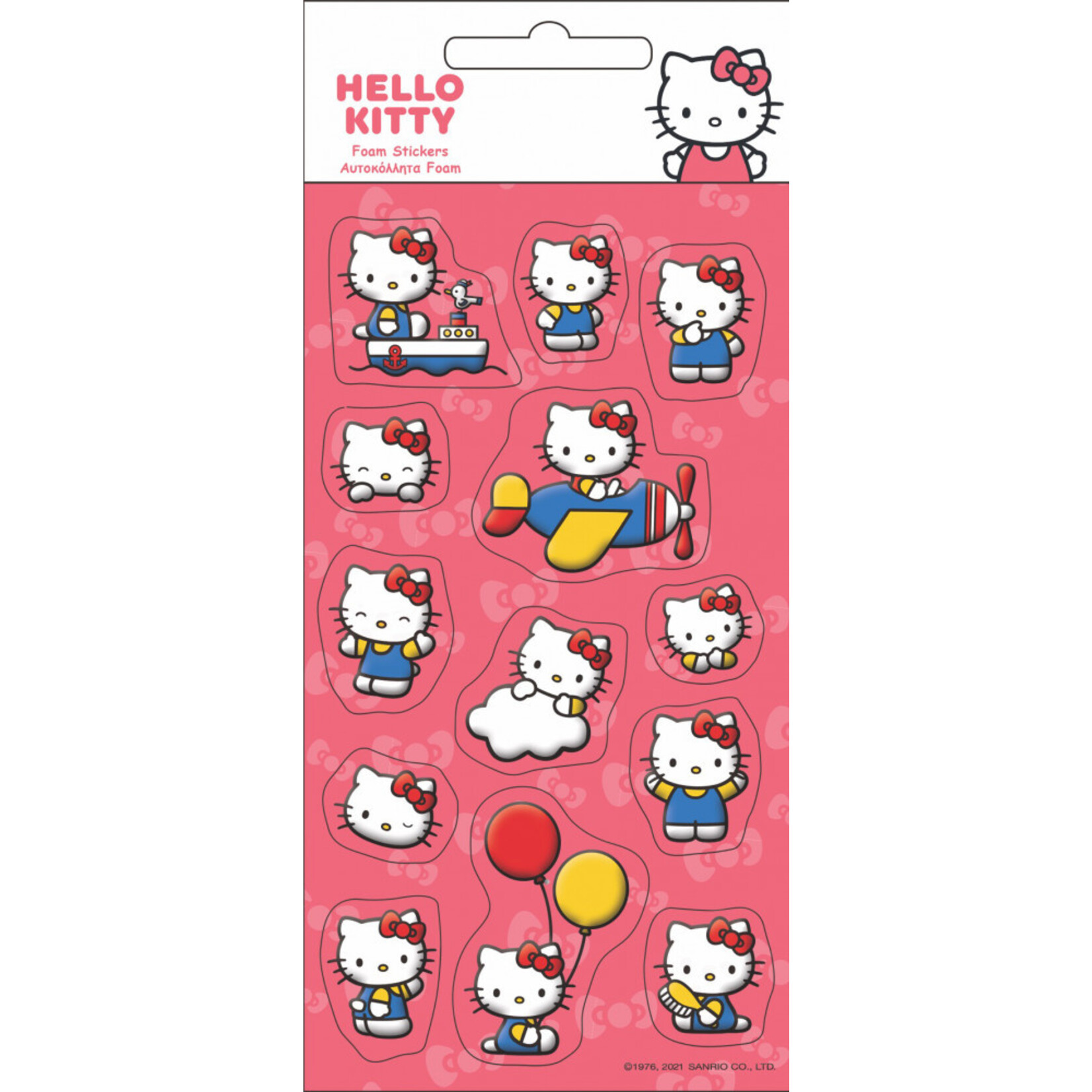 Hello Kitty Schwamm Aufkleber Set