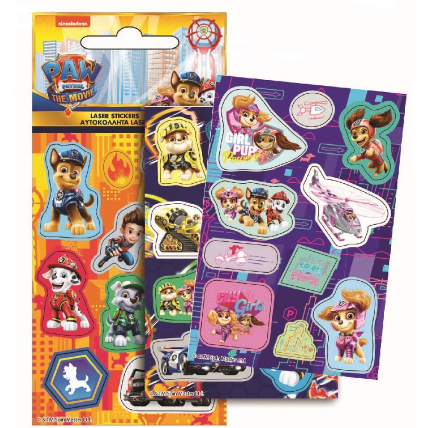 Paw Patrol Paw Patrol Holographische Aufkleber einstellen