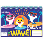 Baby Shark A/4 Spiral-Skizzenbuch 30 Blatt