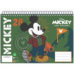 Disney Mickey A/4 Spiral-Skizzenbuch 30 Blatt