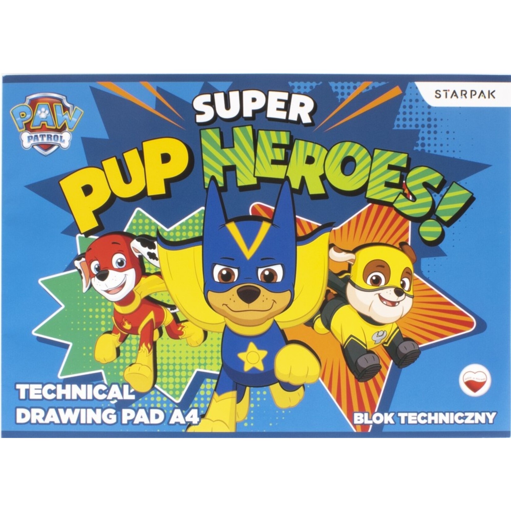 Paw Patrol Paw Patrol A/4 Skizzenbuch, Zeichenbuch 10 Seiten