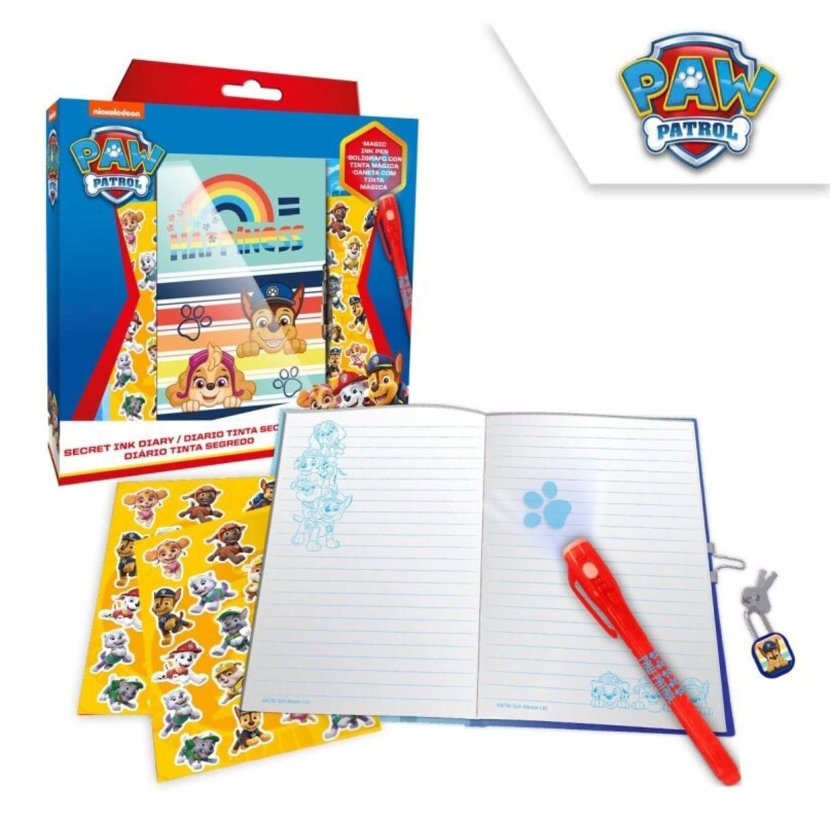 Paw Patrol Paw Patrol Tagebuch + Kuli