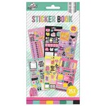 Colorful, Buntes Cool Aufkleber-Album mit Folie, 25 Blätter