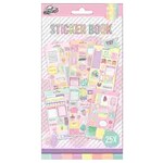 Buntes Pink Aufkleber-Album mit Folie, 25 Blätter