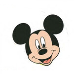 Disney Mickey Form-Kissen, dekoratives Kissen 33x30 cm