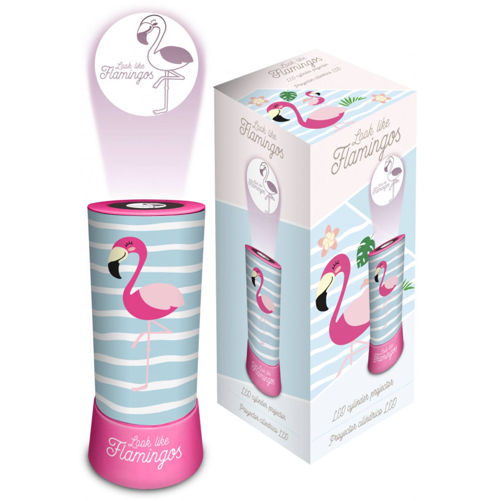 Flamingo 2 im 1 Projektor, Lampe, Nachtlicht