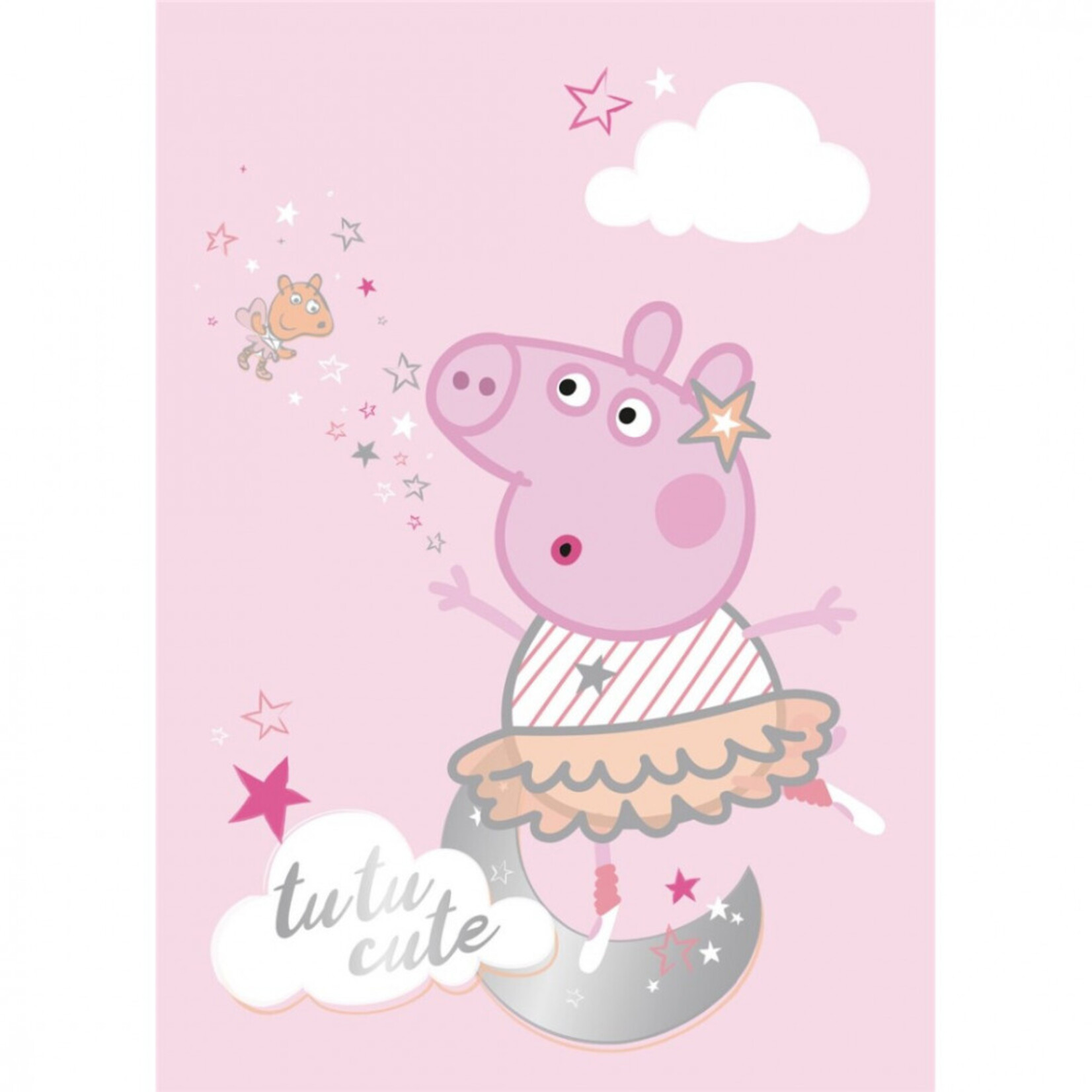 Peppa Wutz Tutu Polardecke 100x140 cm