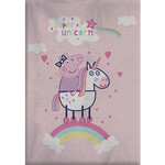 Peppa Wutz Unicorn Polardecke 100x140 cm