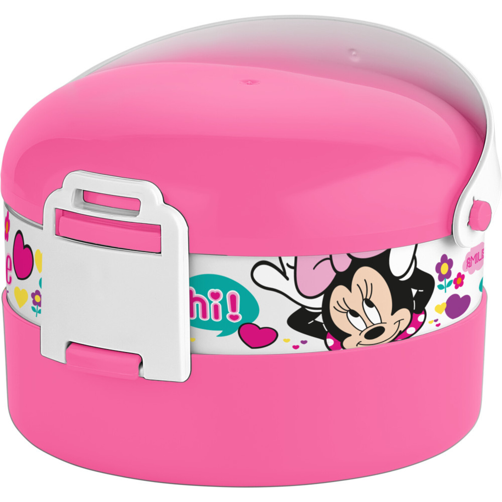 Disney Minnie Brotdose mit vielen Fächern, Sandwich-box mit Griff