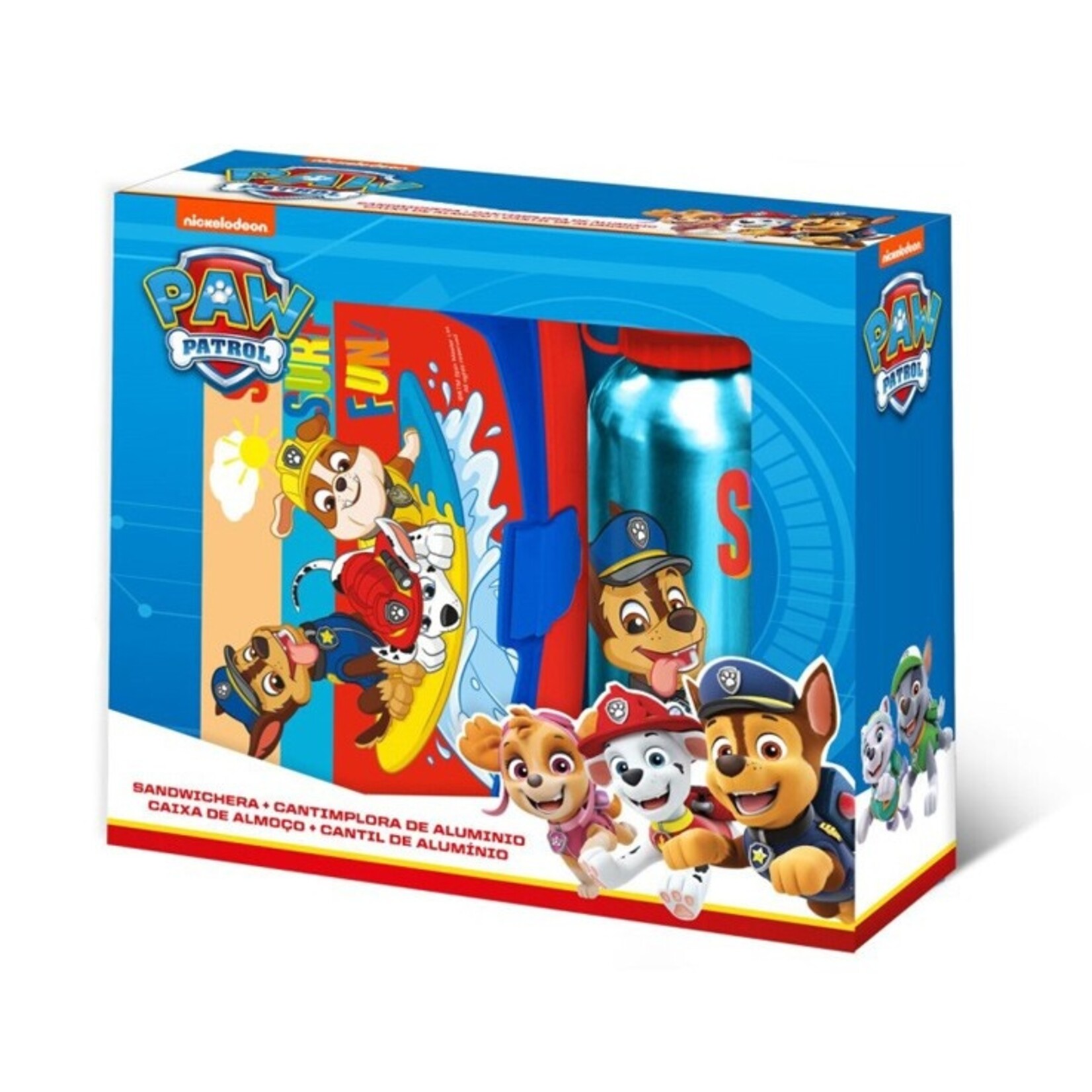 Paw Patrol Paw Patrol Sandwich Box + Aluminium Flasche Set