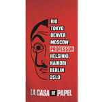 La Casa de Papel Robbers Handtuch, Strandhandtuch 70x140 cm