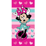 Disney Minnie Hearts Handtuch, Strandhandtuch 70x140 cm