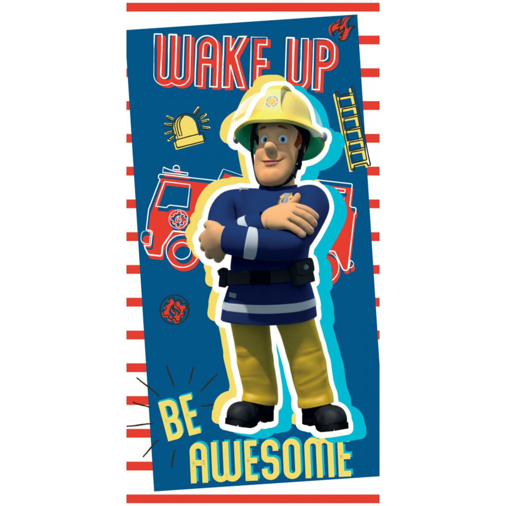 Fireman Sam Badetuch Be awesome 70*140 cm