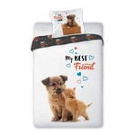 Katze Hund Friend Bettwäsche 140—200cm, 70—90 cm