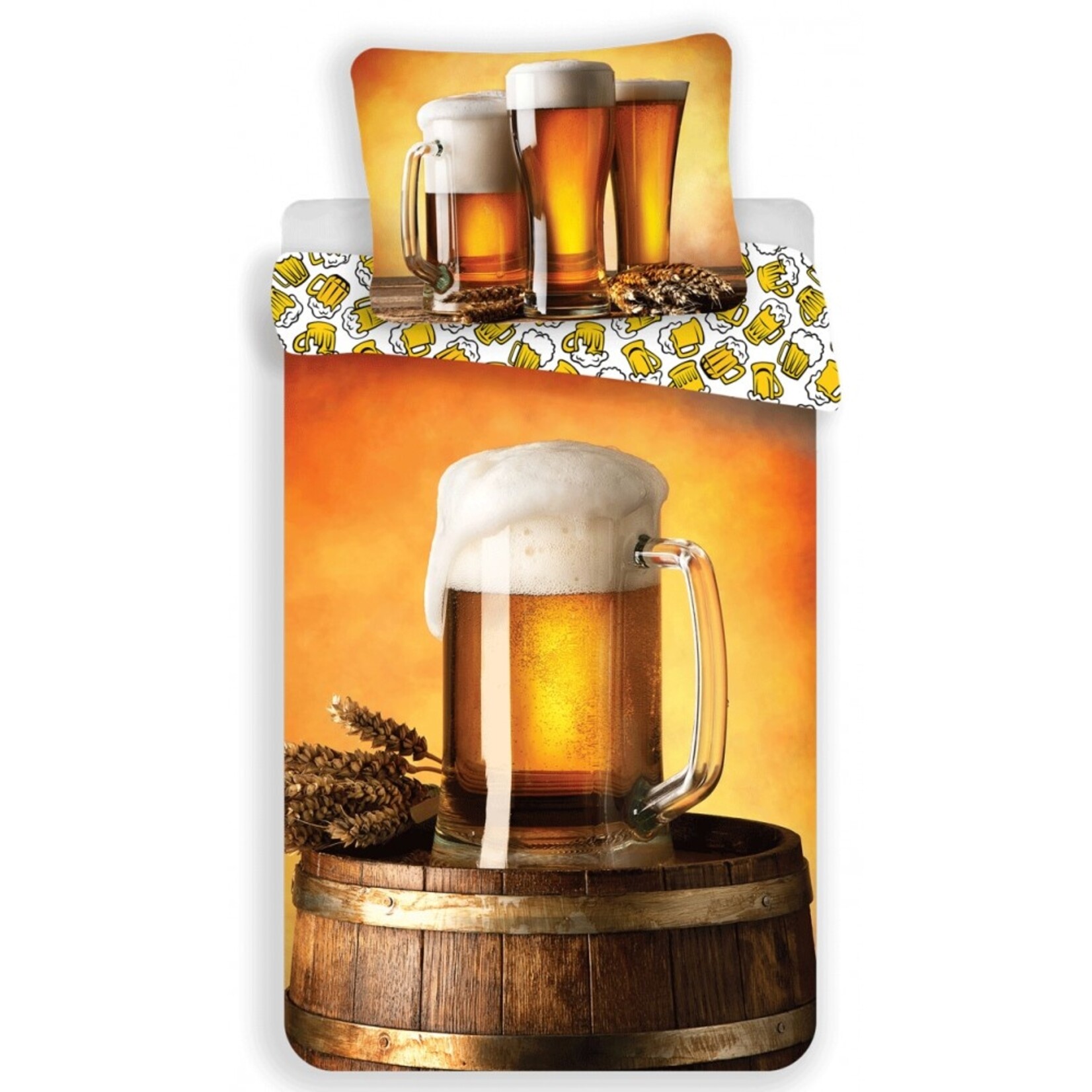 Bier Bettwäsche 140—200 cm, 70—90 cm