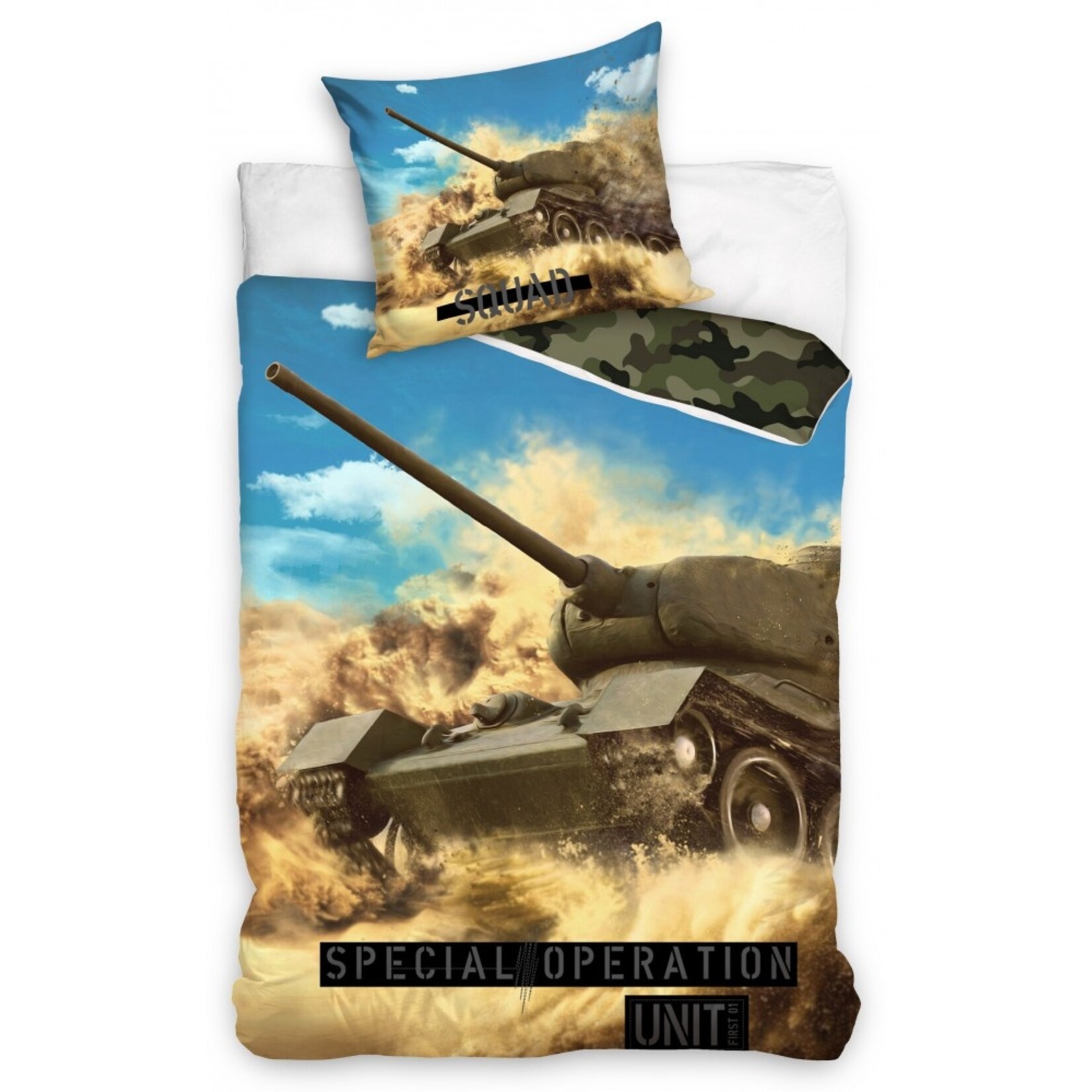 Army Tank Bettwäsche Unit 140—200 cm, 70—90 cm