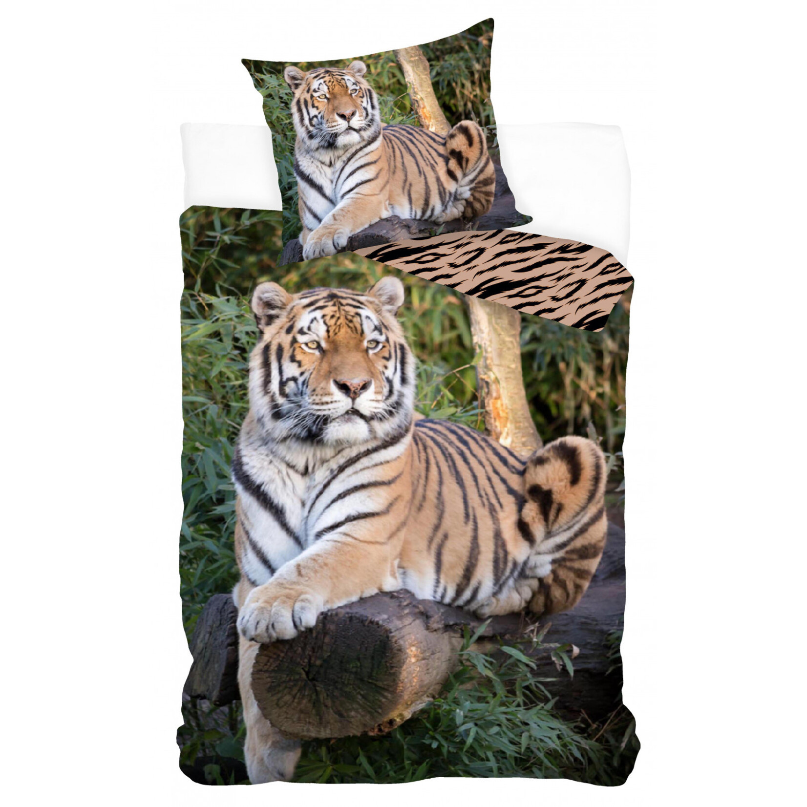 Tiger Bettwäsche 140—200 cm, 70—90 cm