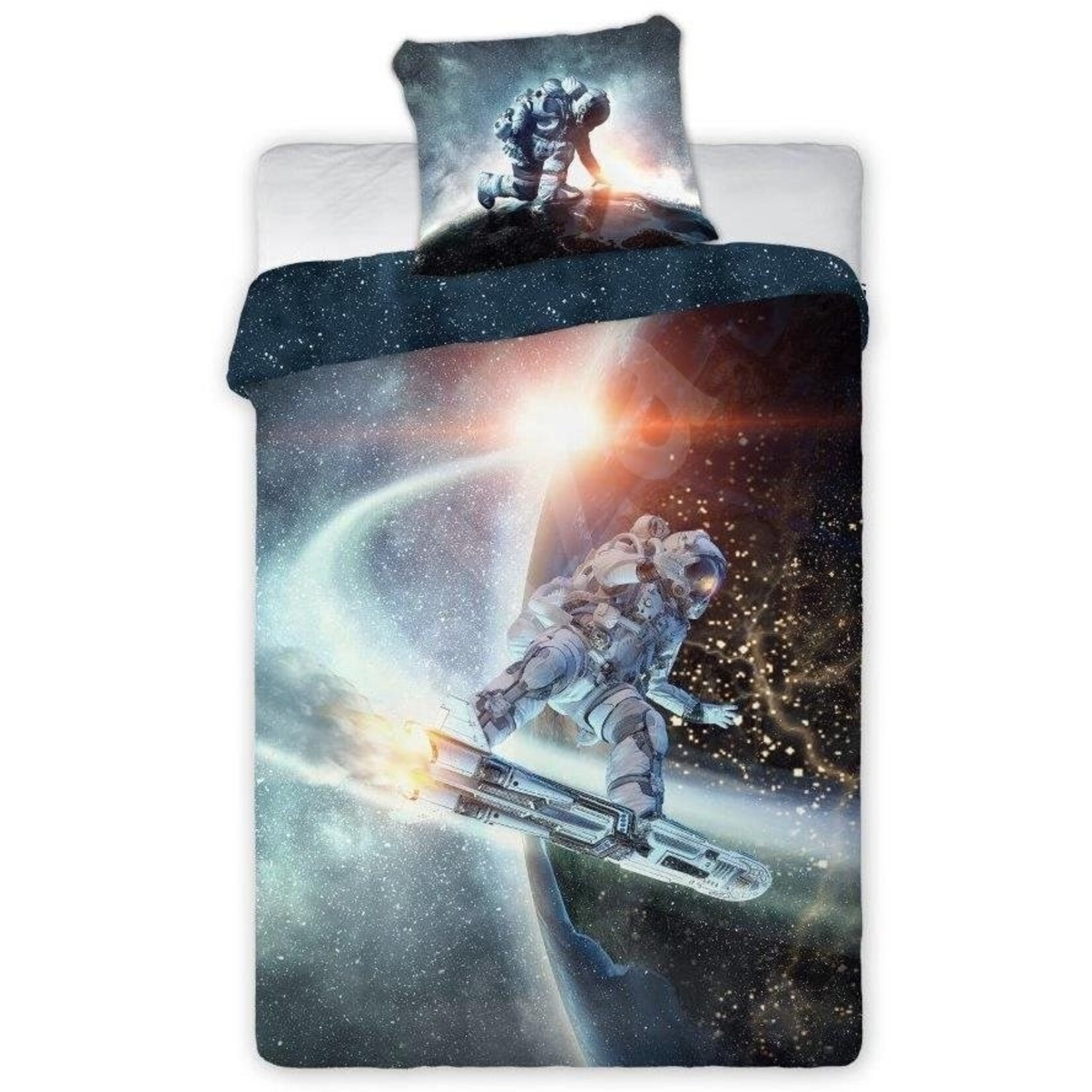 Weltraum-Space Surf Bettwäsche 140—200cm, 70—90 cm