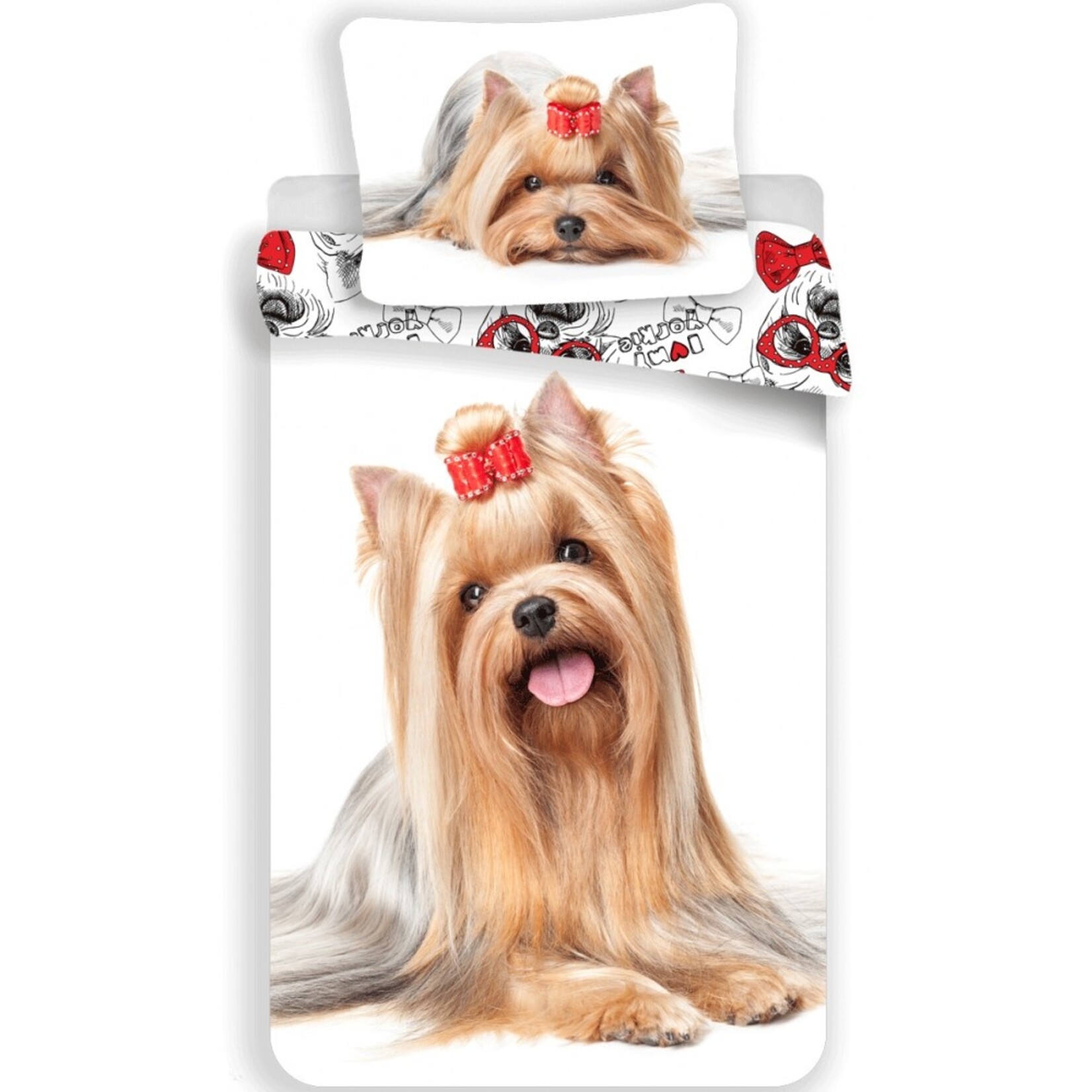 Yorkshire terrier Bettwäsche 140x200 cm, 70x90 cm