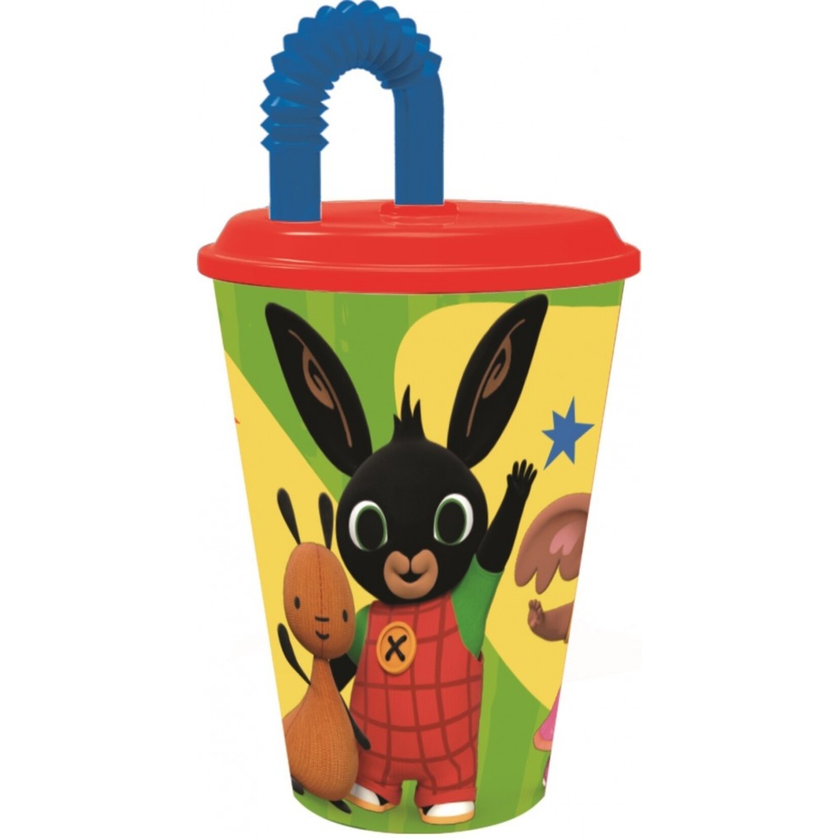 Bing Trinkglas mit Trinkhalm (430 ml)