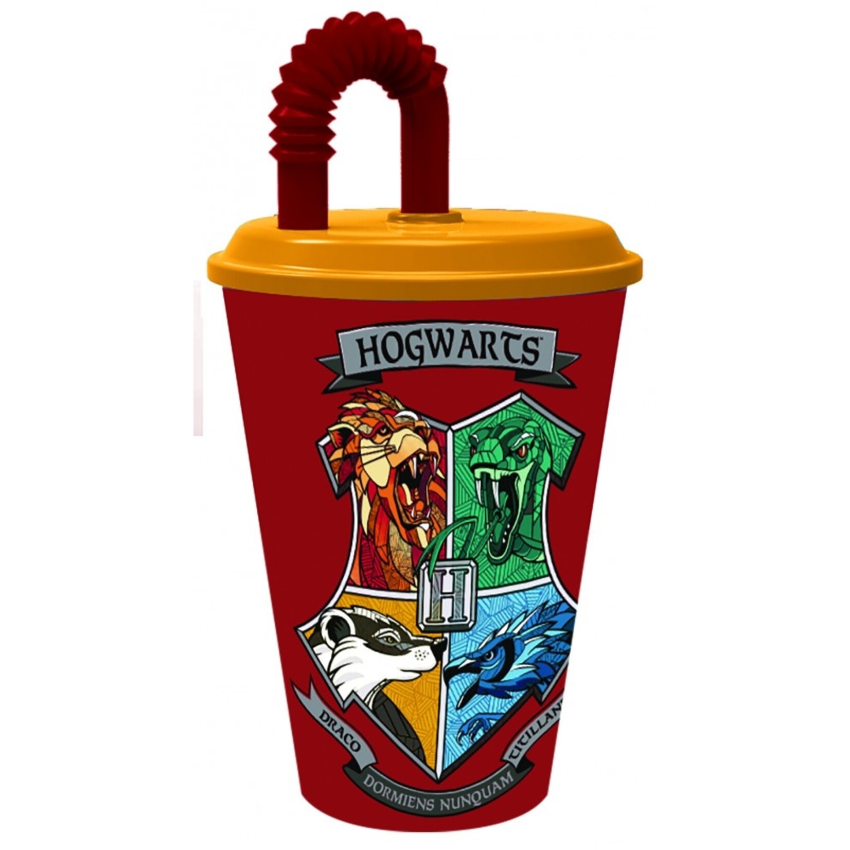 Harry Potter Harry Potter Trinkglas mit Trinkhalm (430 ml)