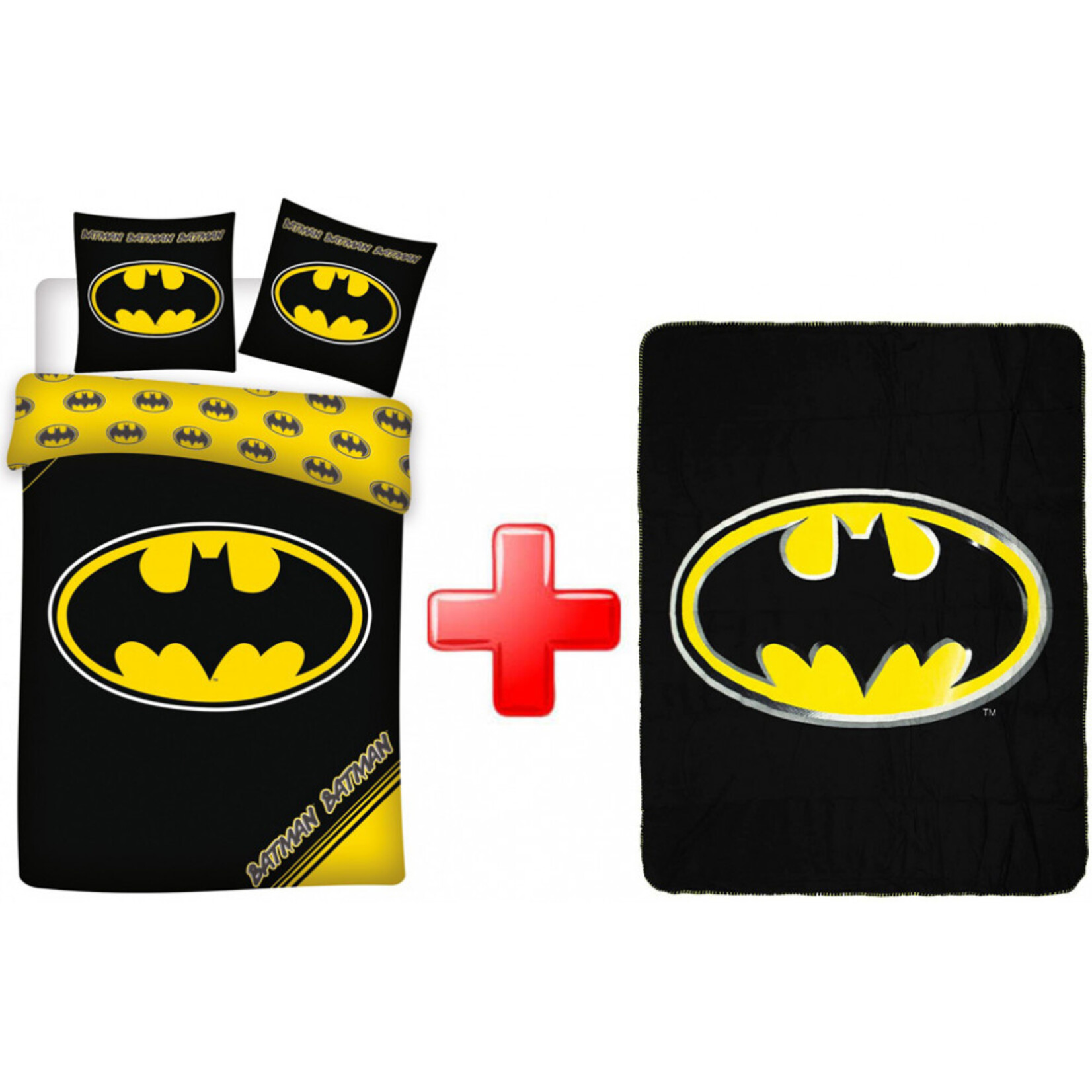 Batman Bettwäsche Fleecedecke set