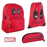 Deadpool Rucksack, Gymtasche und Federmappe Set