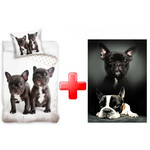 Hund Bettwäsche Fleecedecke set