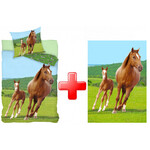 Pferd Bettwäsche Fleecedecke set