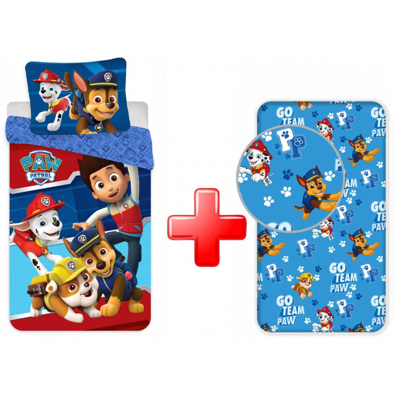 Paw Patrol Paw Patrol Bettwäsche Spannbettuch set
