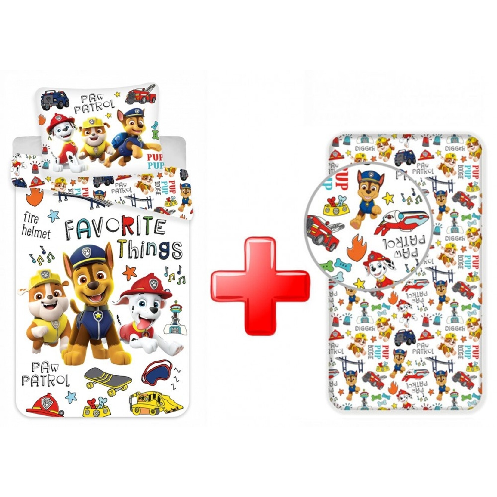 Paw Patrol Paw Patrol Bettwäsche Spannbettuch set