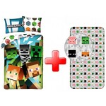 MINECRAFT Minecraft Bettwäsche Spannbettuch set