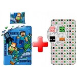 MINECRAFT Minecraft Bettwäsche Spannbettuch set