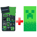 MINECRAFT Minecraft Bettwäsche Badetuch set