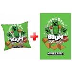 MINECRAFT Minecraft Fleecedecke und Kopfkissen set