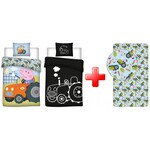 Peppa Wutz (Leuchtet in der Dunkelheit) Bettwäsche Spannbettuch set