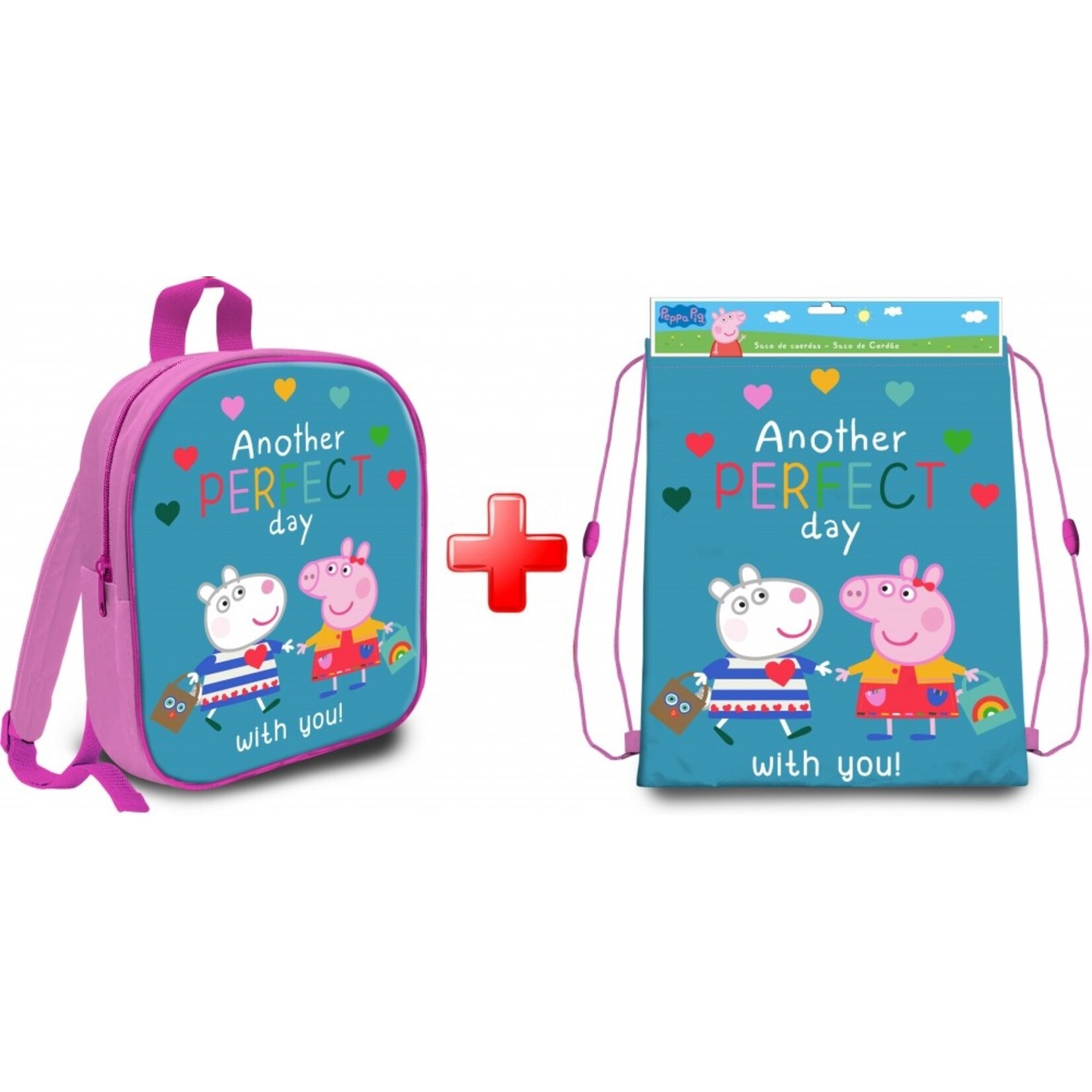 Peppa Wutz Rucksack und Turnbeutel-Set