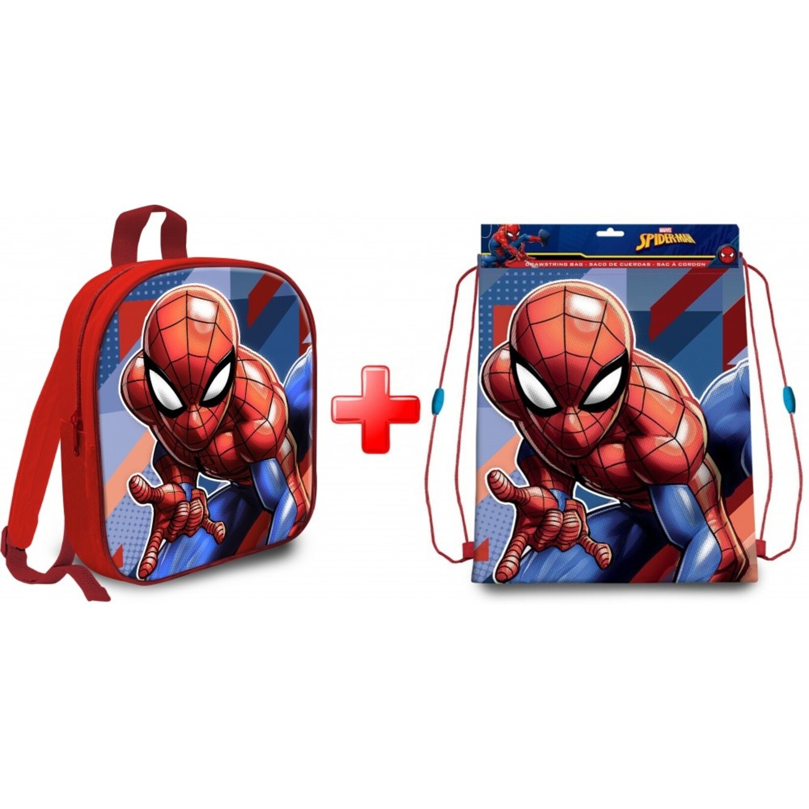 Spiderman Rucksack und Turnbeutel-Set