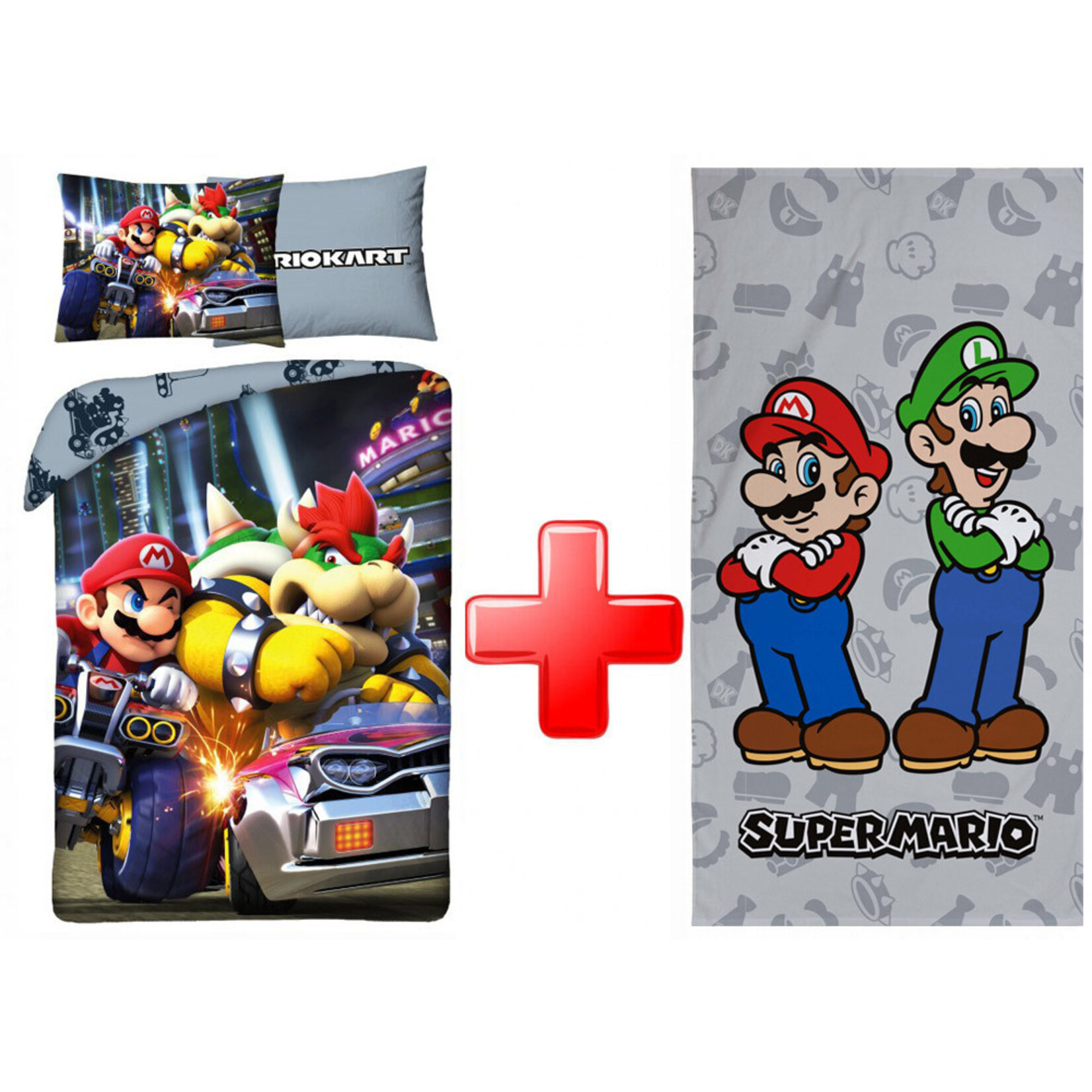 Super Mario Super Mario Bettwäsche Badetuch set