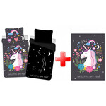Einhorn Bettwäsche (Leuchtet in der Dunkelheit) Fleecedecke set